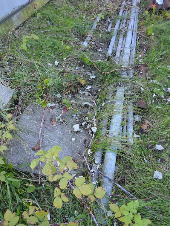 Pile of Assorted Galvanized Pipe