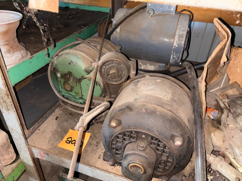(3) Electric Motor & Shelf of Parts