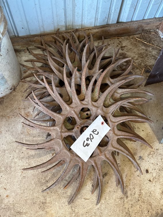 (8) Rotary Hoe Wheels
