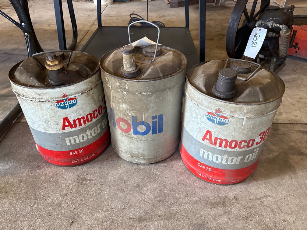 (2) Amoco & (1) Mobil Can