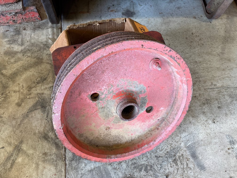 Allis Chalmers Belt Pulley, (12) Brackets and more