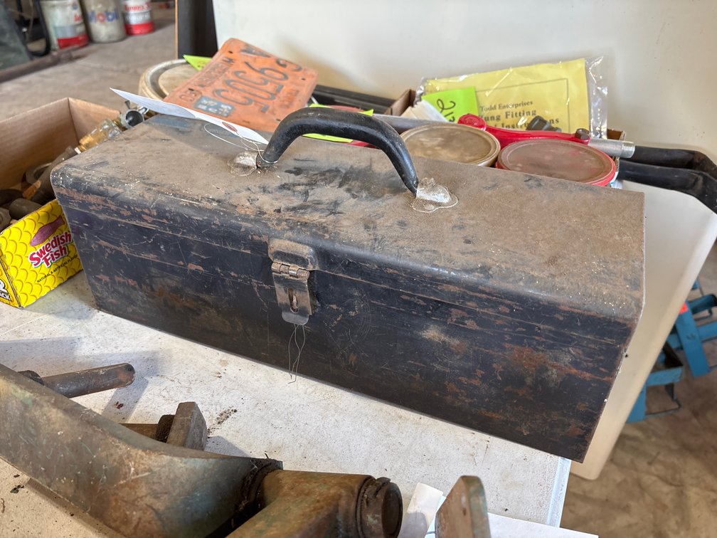 Toolbox w/Cotton Picker Spindles and more