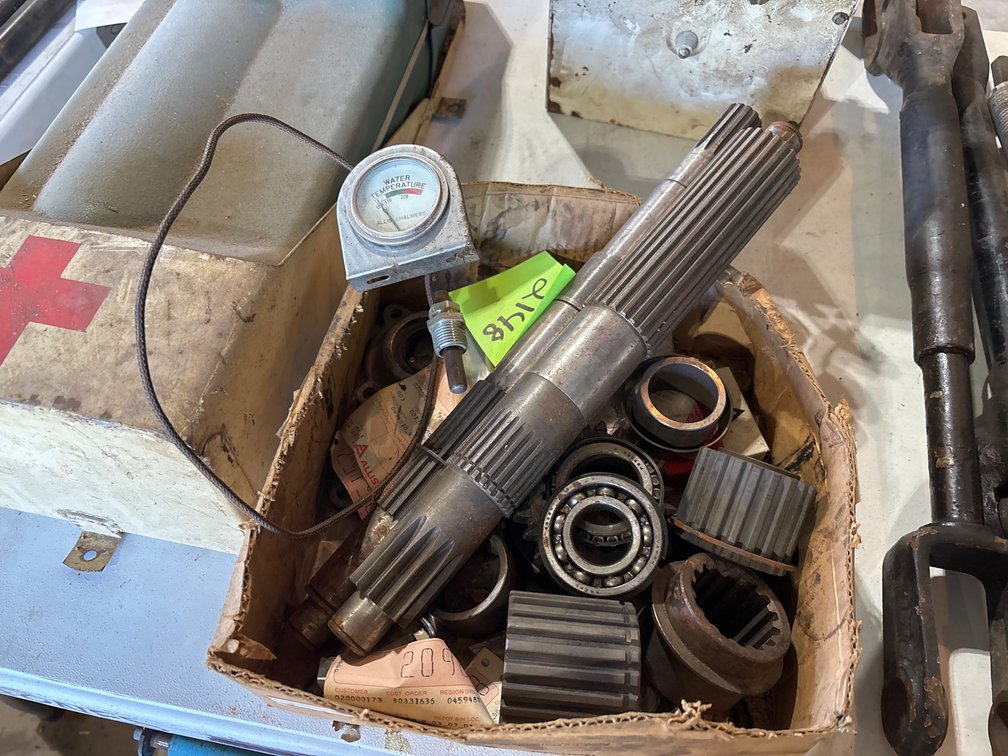 (2) PTO Shafts, Gears, Bearings, Allis Parts
