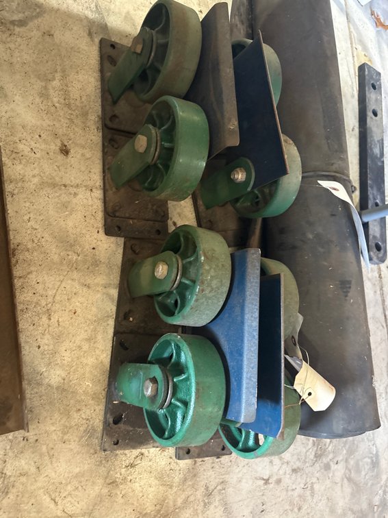 5 inch dual trolley wheels