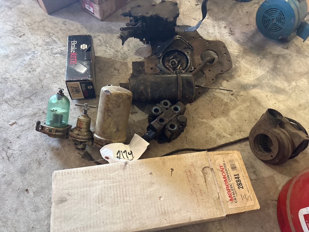 Diesel pump, air filter, fan, catalytic converter