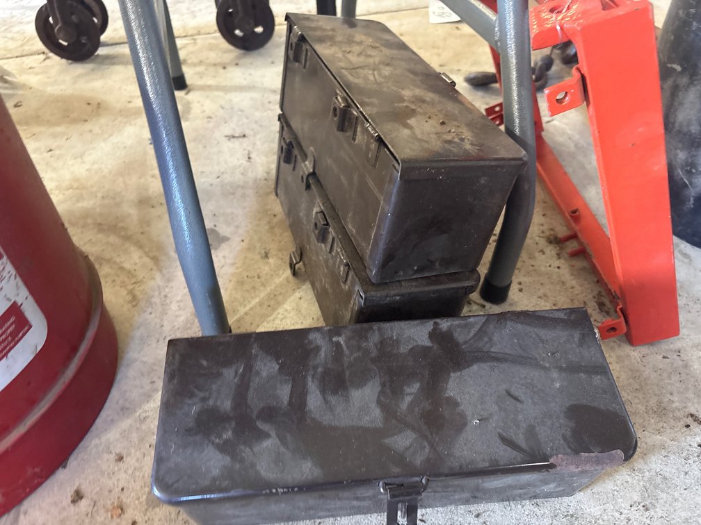 (3) tractor tool boxes