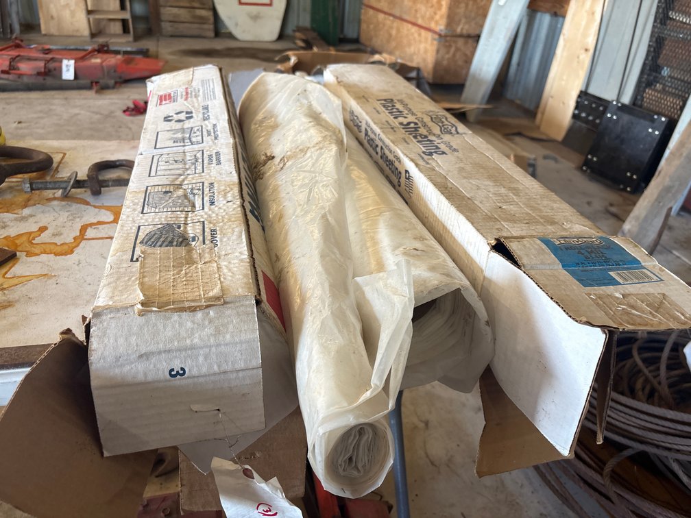 (4) rolls of plastic sheeting
