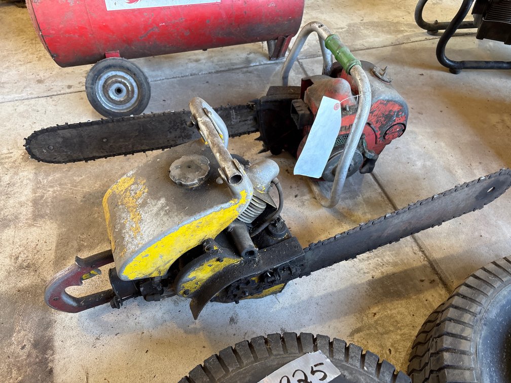 Vtg Homelite & David Bradley Chainsaws
