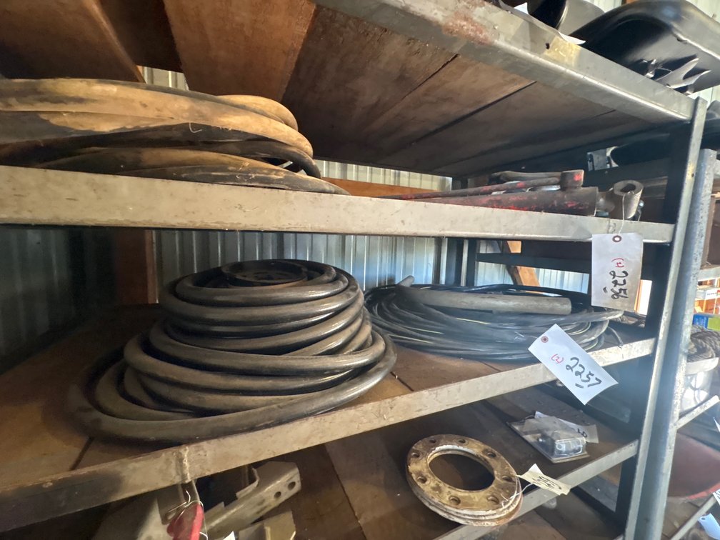 Partial roll 5/8 ID hose, 3 strand electrical wire w/ ground