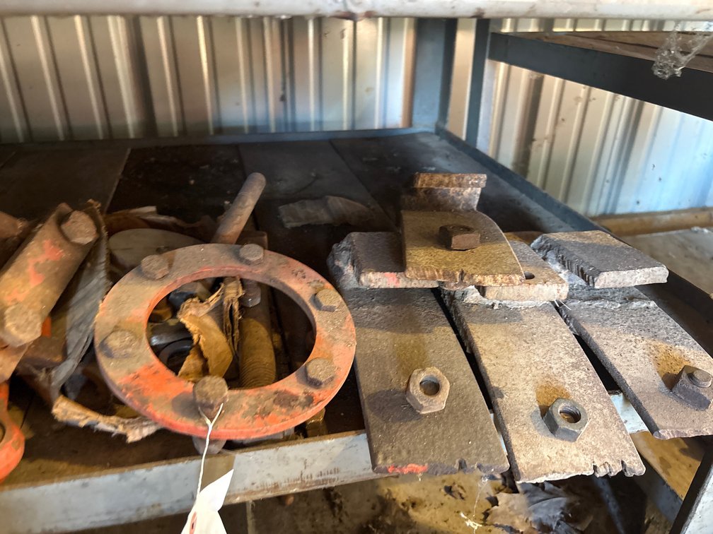 Orange metal, winch, collar , bolts