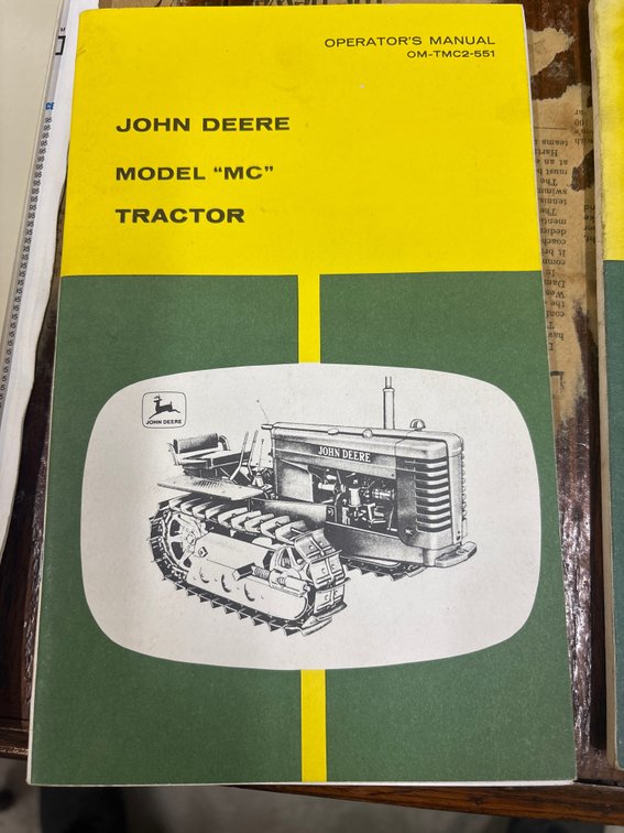 John Deere Model MC Operator's Manual