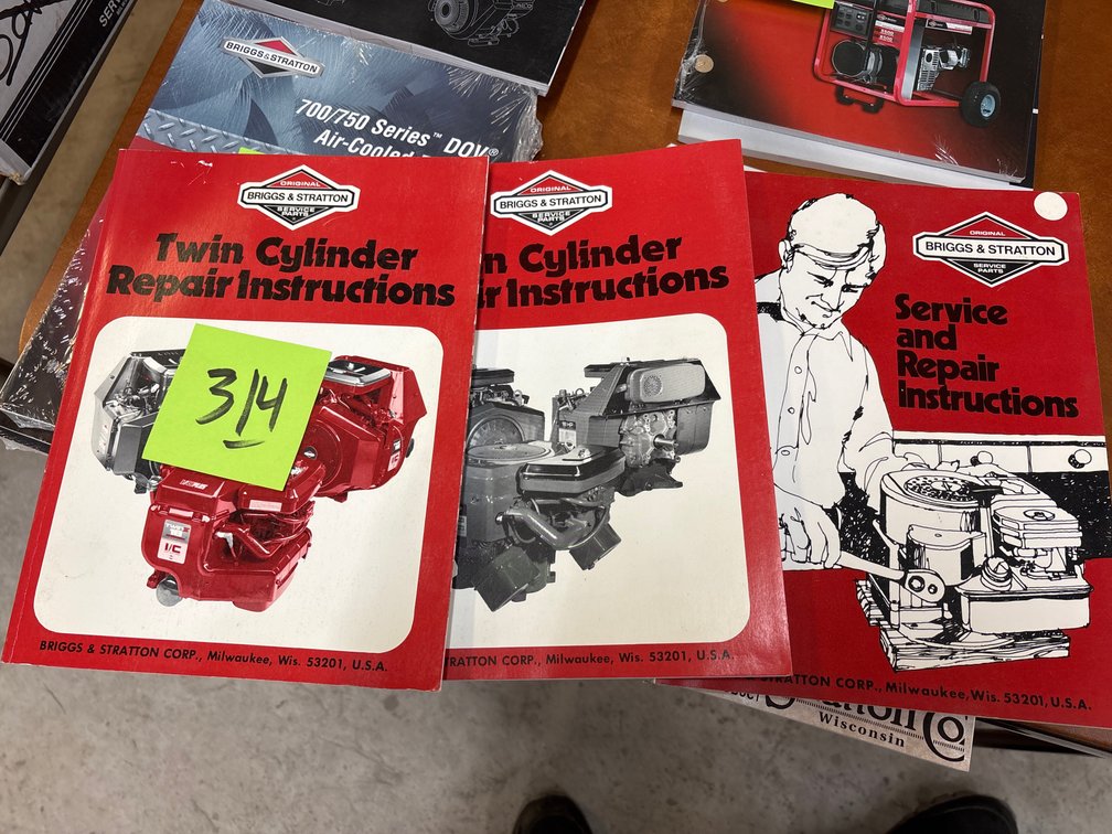 (2) Briggs Twin Cylinder & Repair Instructions Books