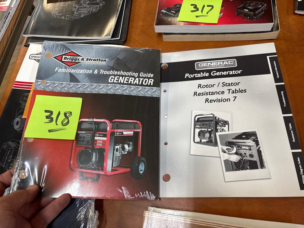 (2) Briggs & Stratton Generator Manuals
