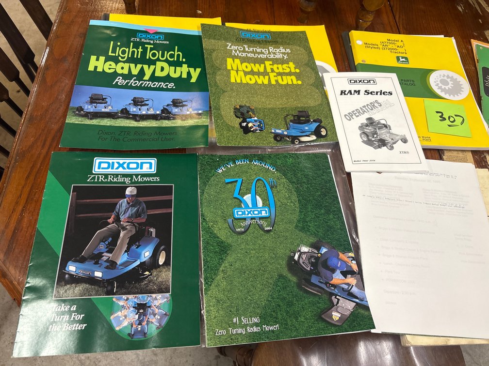 Dixon Mowers Advertising Catalogs