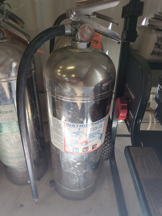 (2) 2-1/2 Gallon Water Fire Extinguishers