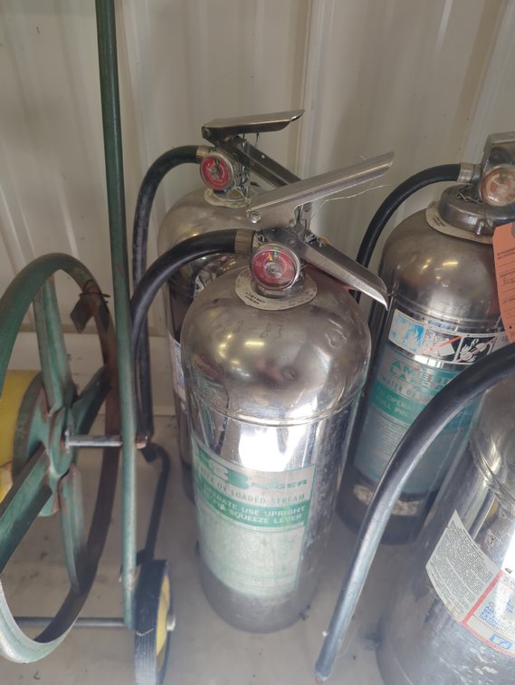 (2) 2-1/2 Gallon Water Fire Extinguishers