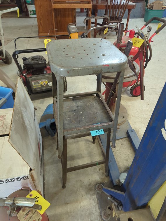 (2) Metal Stools