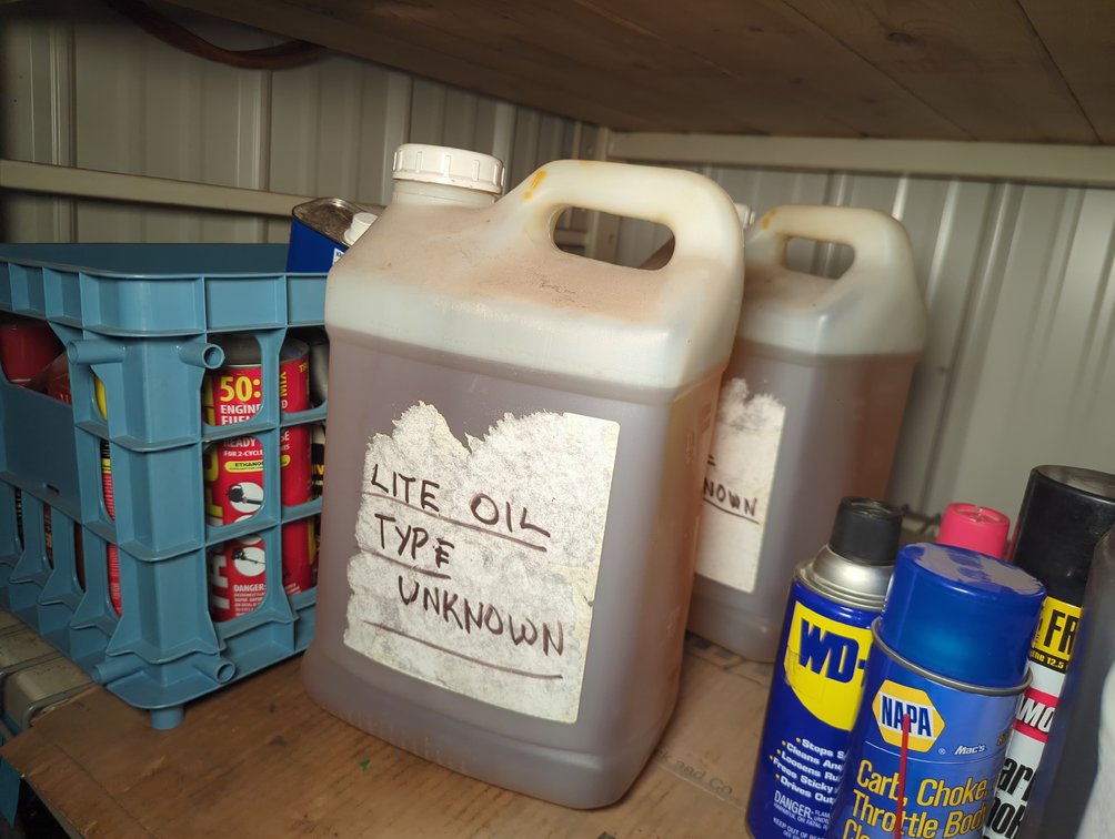 (2) Jugs Light Oil; 1/3 Jug D-19 Final Drive Oil