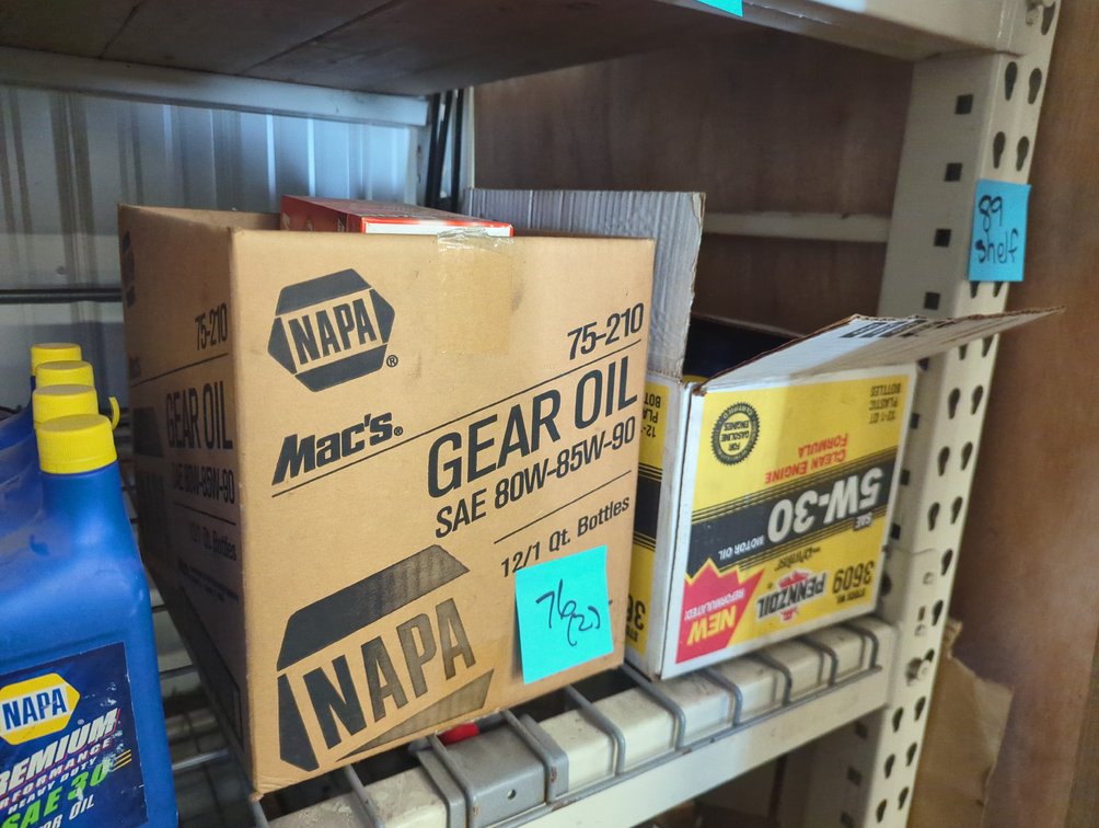 Box Oil Filters; (2) Boxes Used Dex III Transmission fluid
