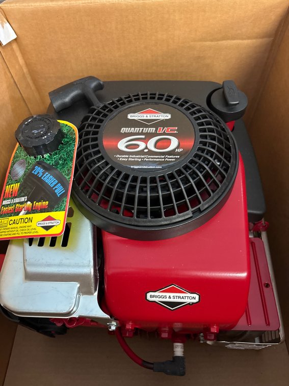 2000 6.0 hp vertical shaft Briggs and Stratton Engine