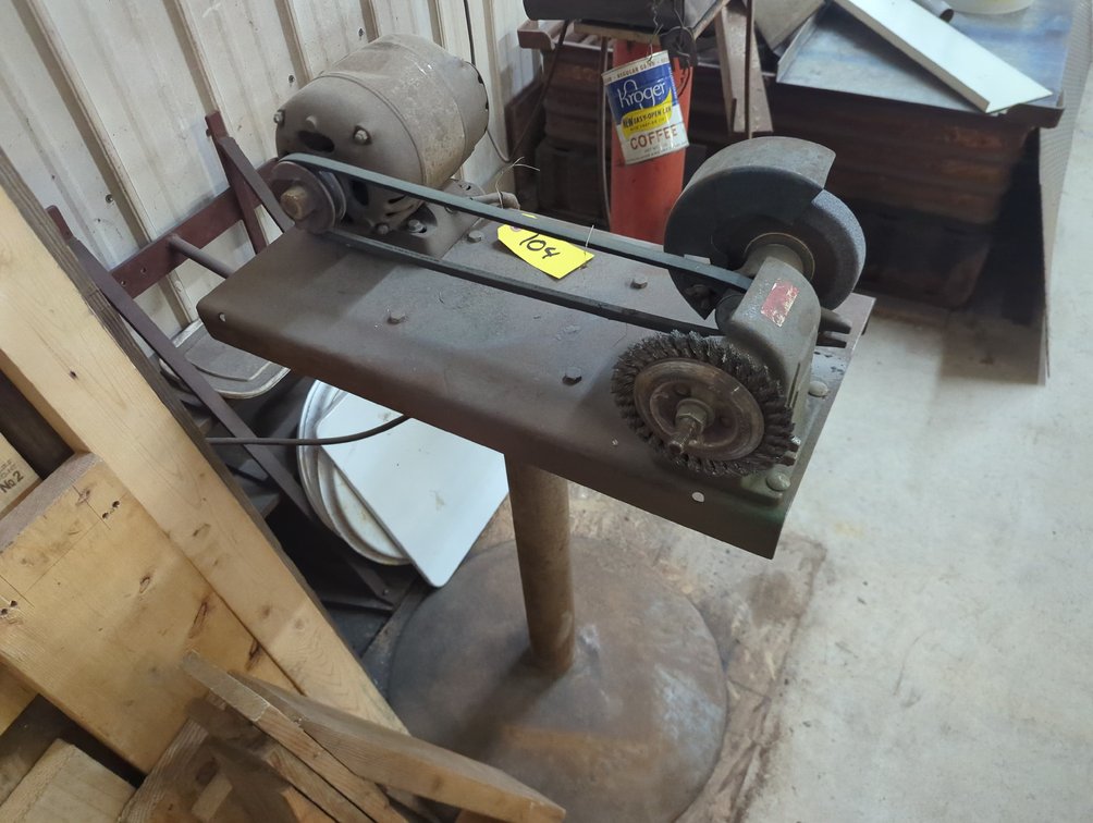 5" Grinder with Stand; Small Metal Rack
