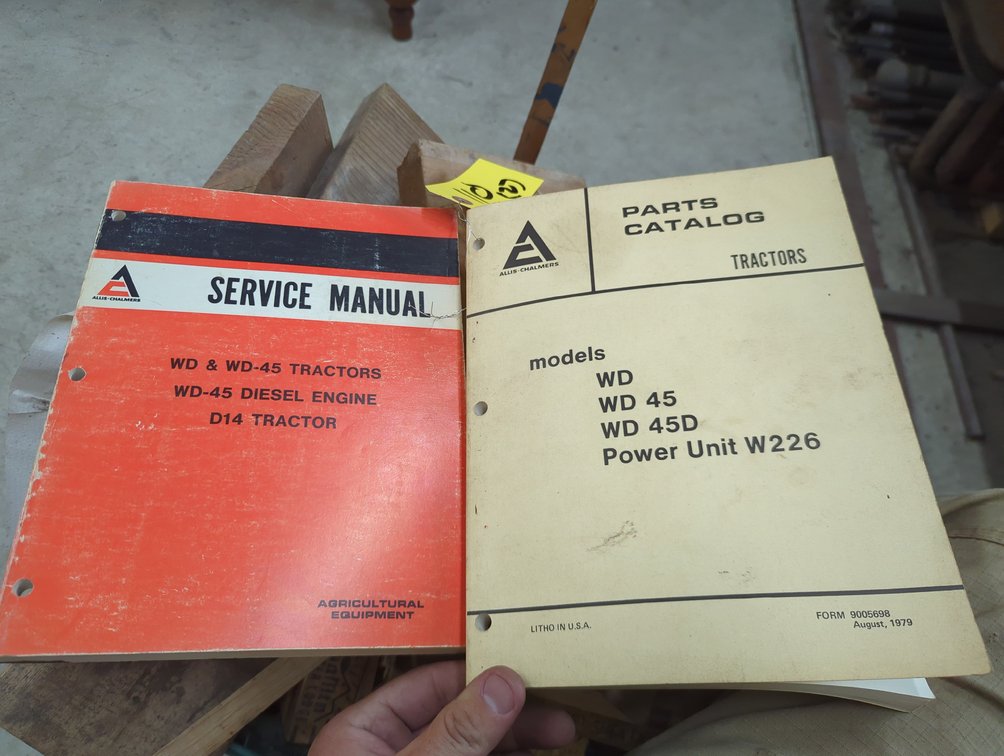 (2) Allis Chalmers WD/WD45/D-14 Books