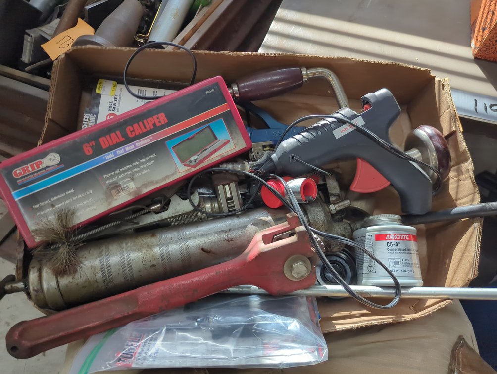 Dial Caliper; Grinder Wheel Dresser; Grease Gun