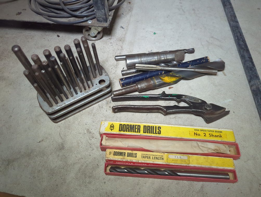 Drills, Reamers, Strap Cutter, Punch Set