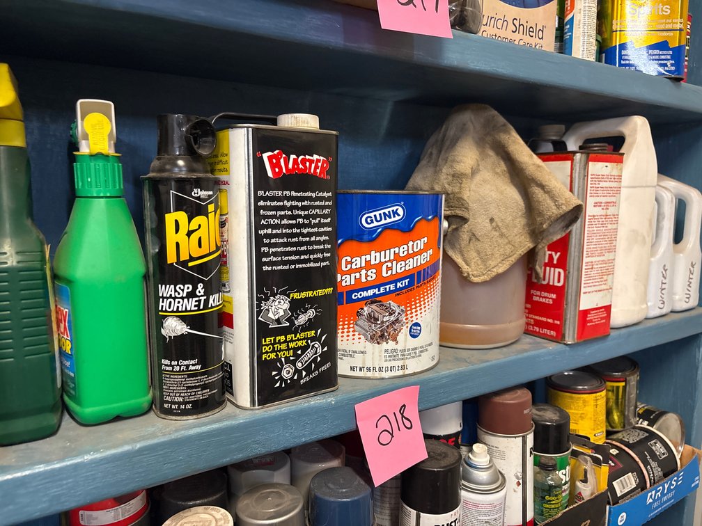 Partial PB Blaster, carb cleaner, brake fluid, diesel fuel suplement