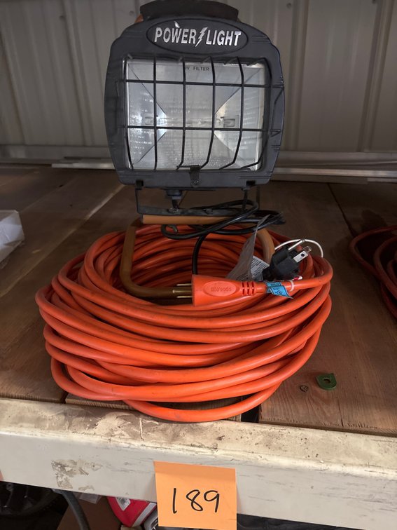 Extension cord & work light