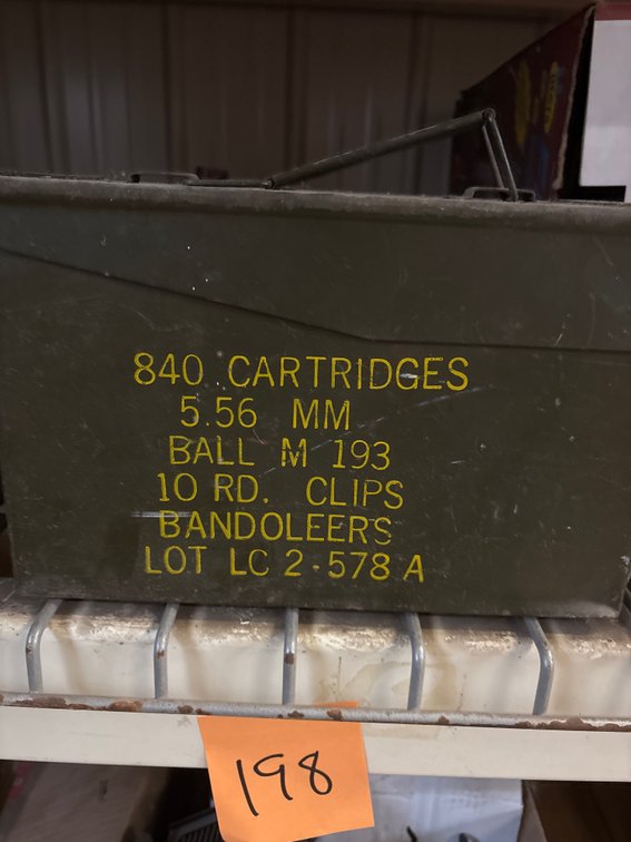 Metal military ammo can