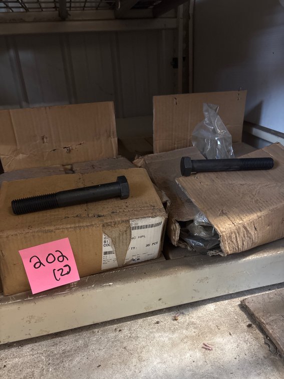 (2) Boxes of Large Metal Bolts