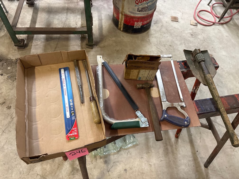 Hack saw, limb saw, collapsable shovel