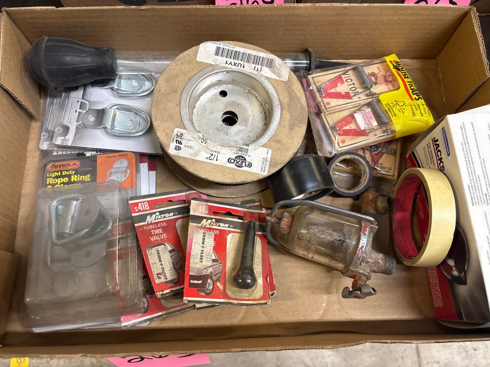 Rope rings, mouse traps, valve stems