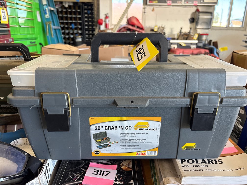 20 inch Plano tool box and contents