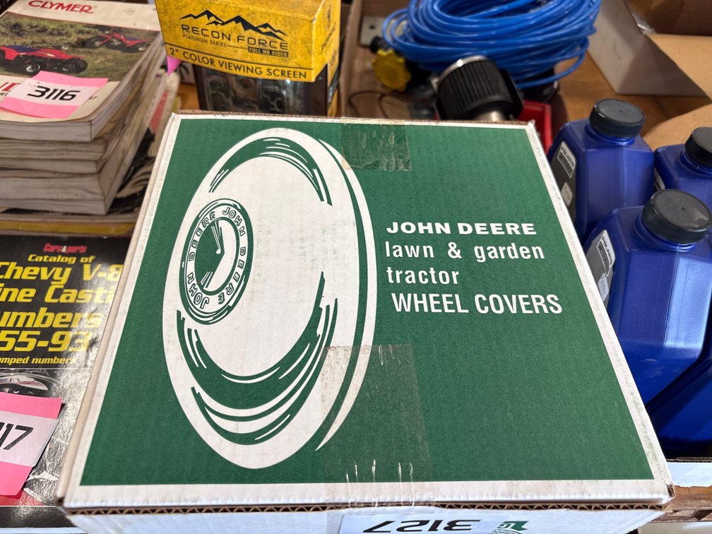 (2) NIB John Deere Wheel covers 12 inch