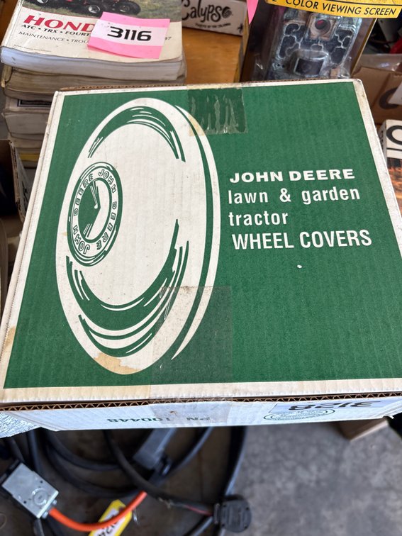 (2) NIB John Deere Wheel covers 12 inches