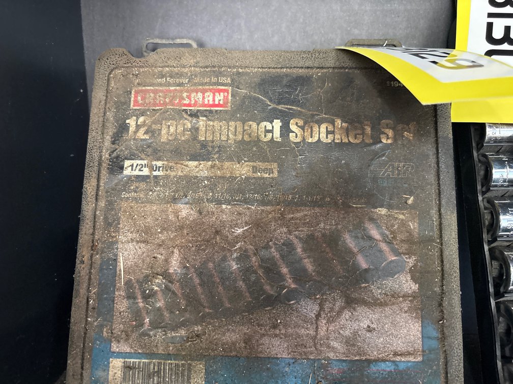 Craftsman 12 piece 1/2 drive impact sockets