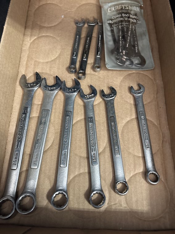 Craftsman metric wrenches and ignition wrenches