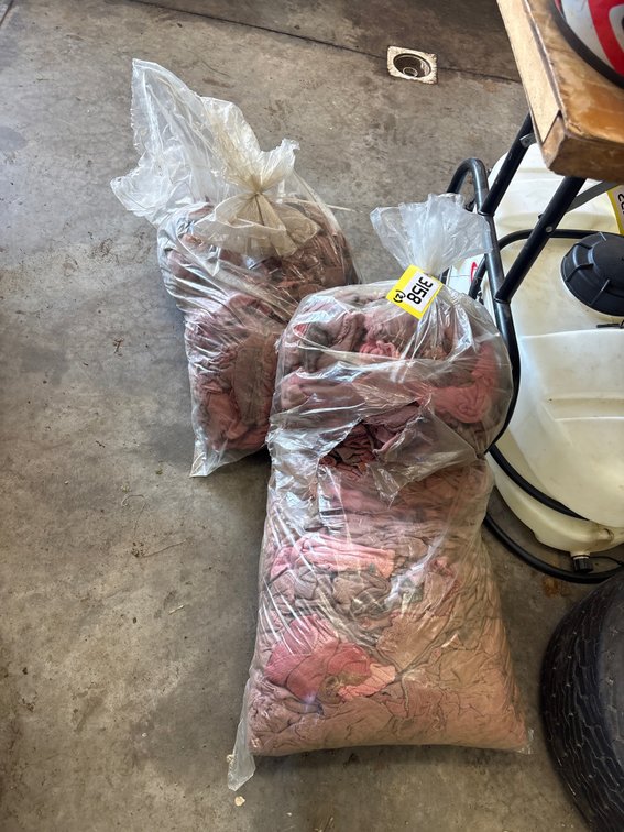 (2) bags of shop rags