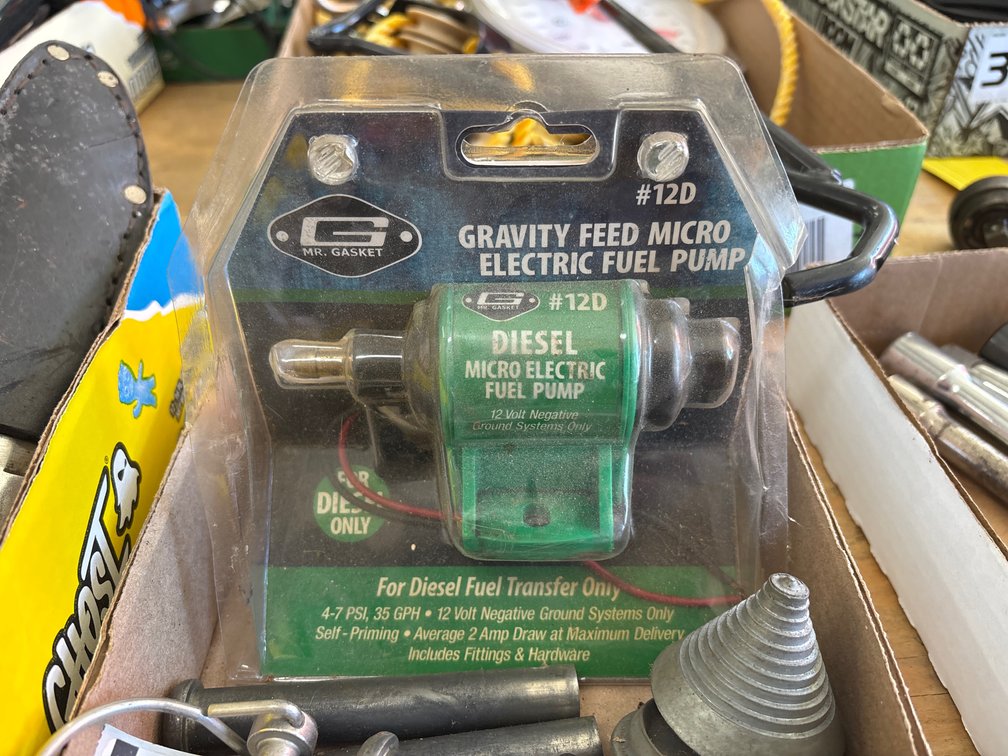 Diesel Micro Fuel Pump; Mower Blade Balancer