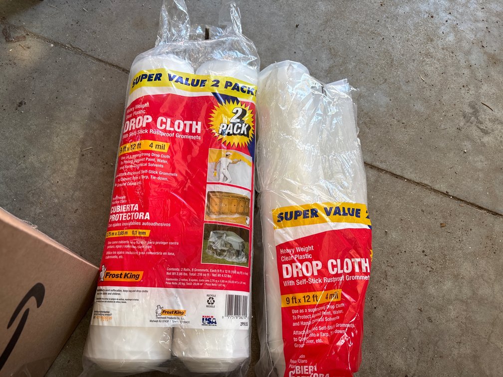 Drop Cloth; Mouse Traps and more