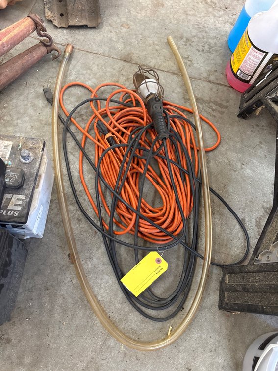 Extension Cord; Trouble Light; Siphon Hose