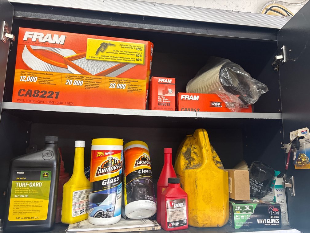Shelf contents