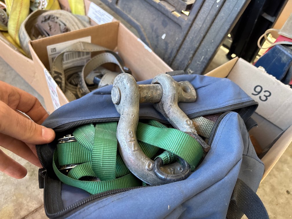 Clevis & 1” Ratchet Strap Box Lot