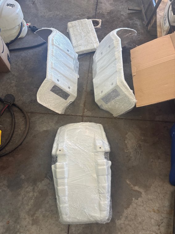NEW Upainted Honda Big Red Fenders