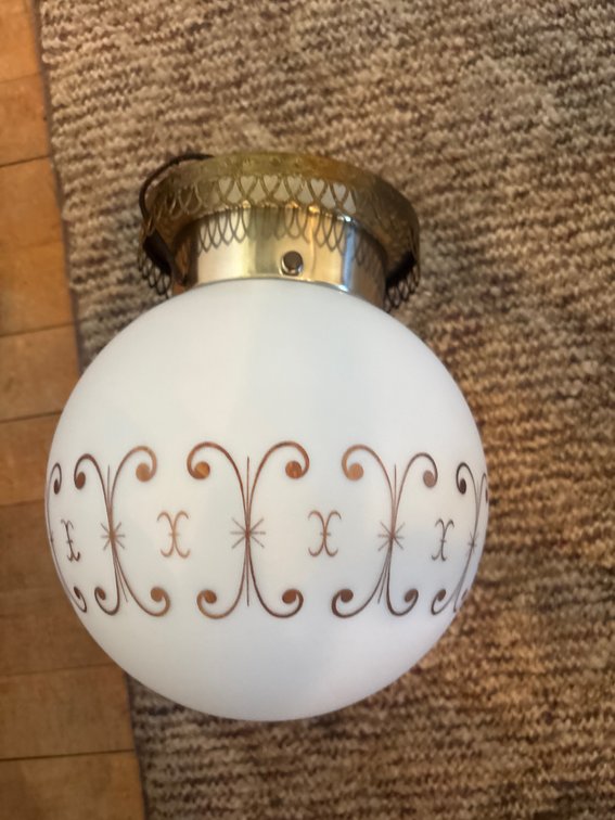Mod Century Modern Milk Glads Globe light