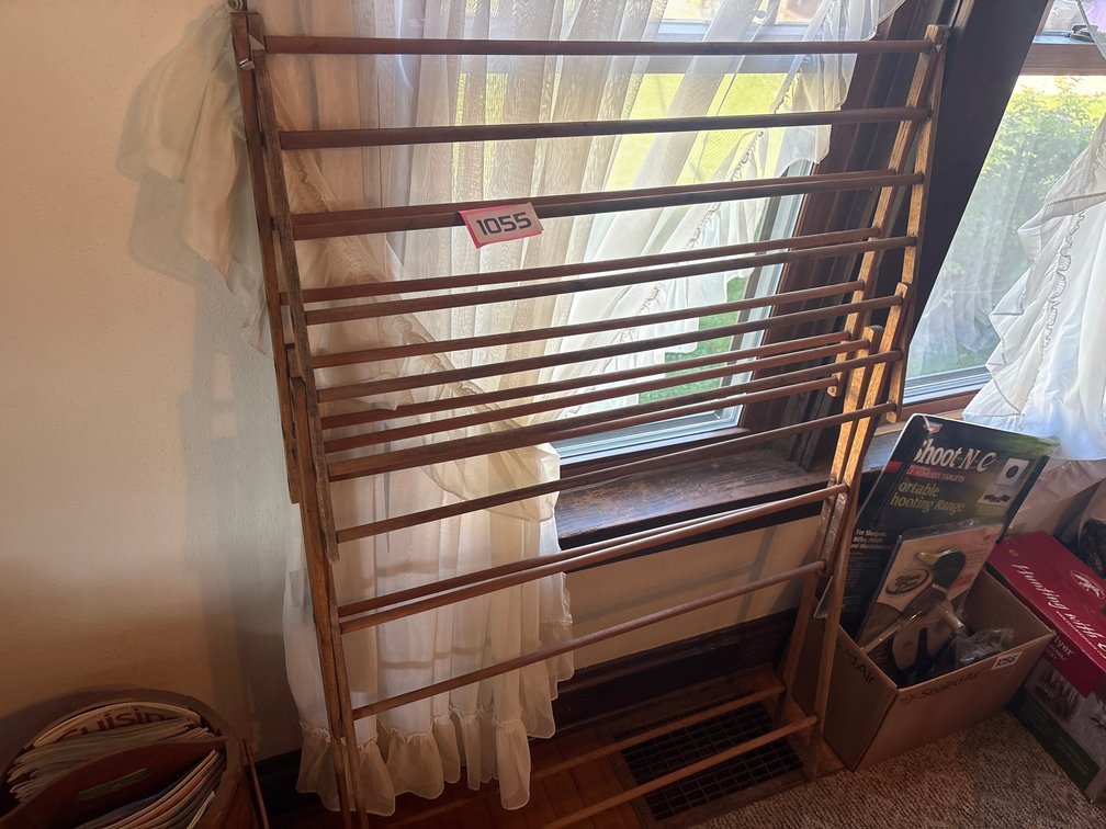 Vintage wooden drying rack