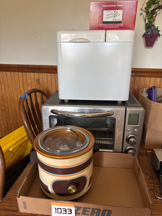 Crock pot, bread maker, oven
