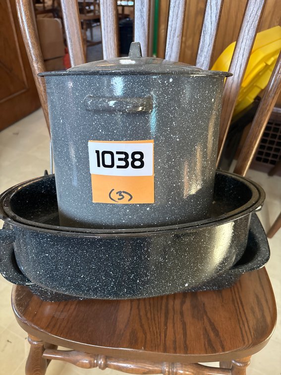 Graniteware Stock Pot & Roasting Pan